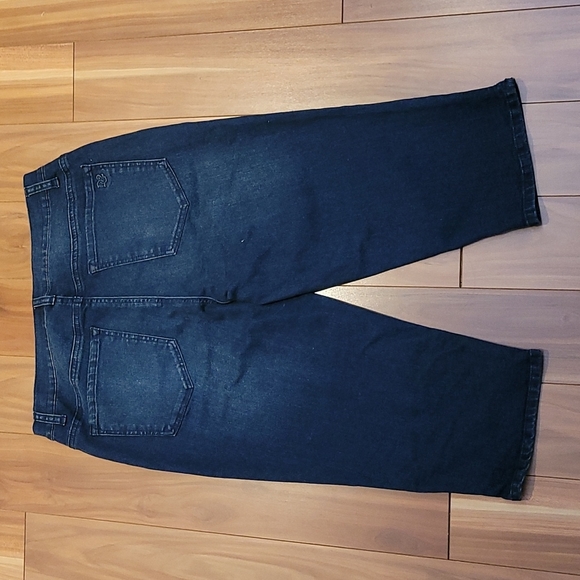 Nwt DIANE GILMAN capri pants pedal pushers with hem slit - Picture 4 of 4